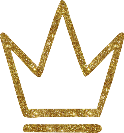 Gold Glitter Crown